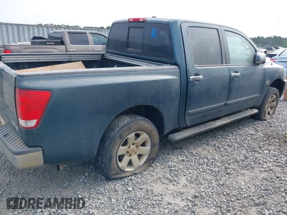 2004 Nissan Titan LE with VIN 1N6AA07B64N503241, listed as a IAAI auction lot 41938647 with 1 mi miles. Bid and sale history available at carsss.com. Image 4.