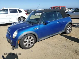 2005 MINI Convertible S z VIN WMWRH33565TK56154, wystawiony jako Copart lot #55860025 z przebiegiem 59 672 mil mil oraz Szkoda całkowita • Salvage title. Historia ofert i sprzedaży dostępna na DreamBid. Obrazek 1.