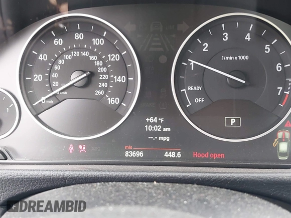 2013 BMW 3 Series 328i with VIN WBA3A5G53DNP21931, listed as a IAAI auction lot 41943707 with 83,696 mi miles. Bid and sale history available at carsss.com. Image 15.