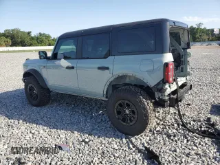 2024 Ford Bronco Wildtrak с VIN 1FMEE2BPXRLB16732, выставлен на аукционе Copart как лот 56394005 с пробегом 8 428 миль миль и Списание • Salvage title. История ставок и продаж доступна на DreamBid. Изображение 2.
