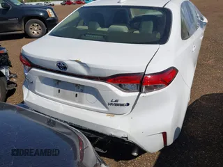 2023 Toyota Corolla Hybrid LE with VIN JTDBCMFE7P3008888, listed as a IAAI auction lot 41943160 with 168,198 mi miles. Bid and sale history available at carsss.com. Image 16.
