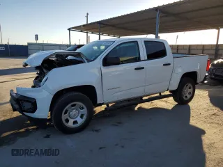 2022 Chevrolet Colorado 2WD Work Truck with VIN 1GCGSBEA0N1316067, listed as a Copart auction lot 43955845 with 23,506 mi miles and Salvage Title. Bid and sale history available at carsss.com. Image 1.