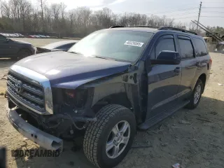 2008 Toyota Sequoia SR5 with VIN 5TDBY64A28S008925, listed as a Copart auction lot 46528085 with 243,571 mi miles and Salvage Title. Bid and sale history available at carsss.com. Image 1.
