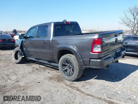 2022 Ram 1500 Big Horn with VIN 1C6SRFFTXNN236241, listed as a IAAI auction lot 41815333 with 37,813 mi miles. Bid and sale history available at carsss.com. Image 3.