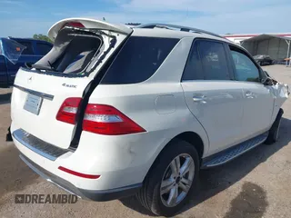 2012 Mercedes-Benz M ML 350 with VIN 4JGDA5HB7CA074205, listed as a IAAI auction lot 42080076 with 99,510 mi miles. Bid and sale history available at carsss.com. Image 4.
