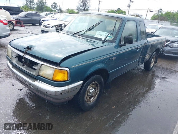 1997 Ford Ranger XL with VIN 1FTCR14A6VTA51245, listed as a IAAI auction lot 41807907 with 239,124 mi miles. Bid and sale history available at carsss.com. Image 2.