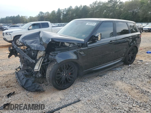 2015 Land Rover Range Rover Sport Supercharged with VIN SALWR2TF4FA522556, listed as a Copart auction lot 50923545 with 124,759 mi miles and Salvage title. Bid and sale history available at DreamBid. Image 1.