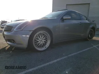 2006 Infiniti G35 Coupe with VIN JNKCV54E26M703567, listed as a Copart auction lot 42029785 with 147,859 mi miles and Salvage Title. Bid and sale history available at carsss.com. Image 1.
