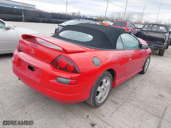 2001 Mitsubishi Eclipse GT with VIN 4A3AE85H41E067382, listed as a IAAI auction lot 41900035 with 161,922 mi miles. Bid and sale history available at carsss.com. Image 4.