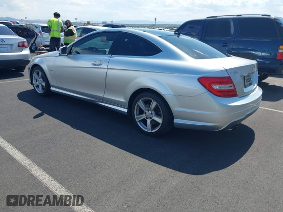2012 Mercedes-Benz C 250 with VIN WDDGJ4HB0CF742530, listed as a IAAI auction lot 42433948 with 124,474 mi miles and . Bid and sale history available at DreamBid. Image 3.