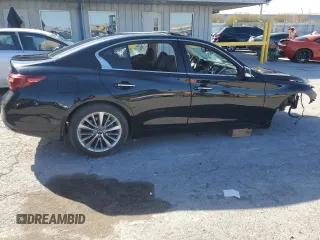 2022 Infiniti Q50 LUXE with VIN JN1EV7BPXNM310721, listed as a Copart auction lot 49985115 with Not Provided miles and Non Repairable. Bid and sale history available at carsss.com. Image 3.