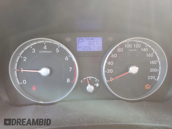 2011 Hyundai Accent L with VIN KMHCN3BC6BU206244, listed as a Copart auction lot 71718484 with 206,718 mi miles and Clean Title. Bid and sale history available at carsss.com. Image 9.