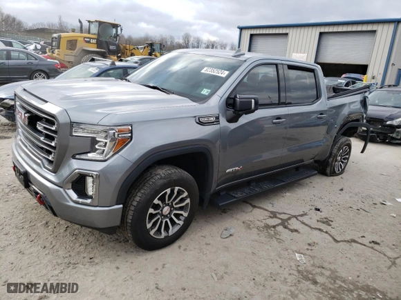 2020 GMC Sierra 1500 AT4 with VIN 3GTP9EED0LG247631, listed as a Copart auction lot 82352524 with 155,695 mi miles and Salvage Title. Bid and sale history available at carsss.com. Image 1.