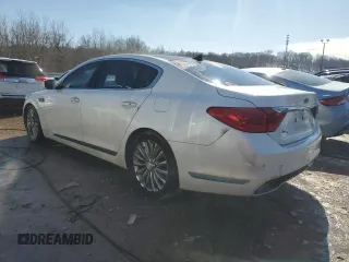 2015 Kia K900 Luxury with VIN KNALW4D40F6020543, listed as a Copart auction lot 45549255 with 164,780 mi miles and Salvage Title. Bid and sale history available at carsss.com. Image 2.