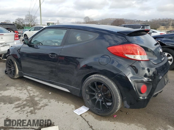 2015 Hyundai Veloster Turbo with VIN KMHTC6AE3FU232395, listed as a Copart auction lot 84521734 with 258,517 mi miles and Salvage Title. Bid and sale history available at carsss.com. Image 2.