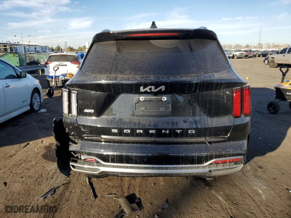 2022 Kia Sorento SX with VIN 5XYRKDLF0NG151088, listed as a Copart auction lot 84965254 with 50,697 mi miles and Salvage Title. Bid and sale history available at carsss.com. Image 6.