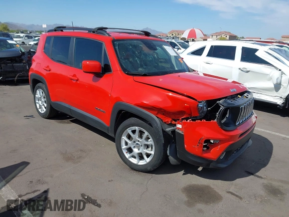 2020 Jeep Renegade Latitude z VIN ZACNJABB5LPL88670, wystawiony jako IAAI lot #42181204 z przebiegiem 45 448 mil mil oraz . Historia ofert i sprzedaży dostępna na DreamBid. Obrazek 1.
