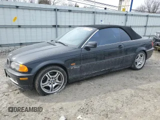 2001 BMW 3 Series 330Ci with VIN WBABS53471JU85177, listed as a Copart auction lot 46220715 with 202,496 mi miles and Salvage Title. Bid and sale history available at carsss.com. Image 1.