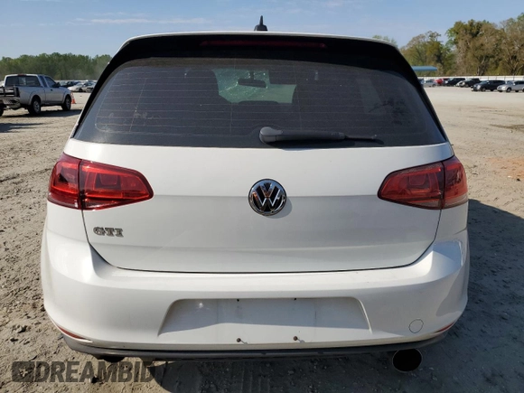 2017 Volkswagen Golf GTI S with VIN 3VW5T7AU5HM001853, listed as a Copart auction lot 48557454 with 84,868 mi miles and Salvage Title. Bid and sale history available at carsss.com. Image 6.