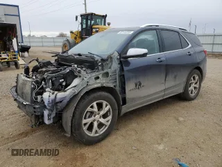 2018 Chevrolet Equinox Premier with VIN 3GNAXVEV8JS528324, listed as a Copart auction lot 50145285 with 43,462 mi miles and Salvage Title. Bid and sale history available at DreamBid. Image 1.