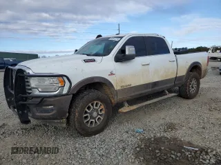 2023 Ram 2500 Longhorn with VIN 3C6UR5GL8PG505043, listed as a Copart auction lot 86341614 with 45,936 mi miles and Salvage Title. Bid and sale history available at carsss.com. Image 1.