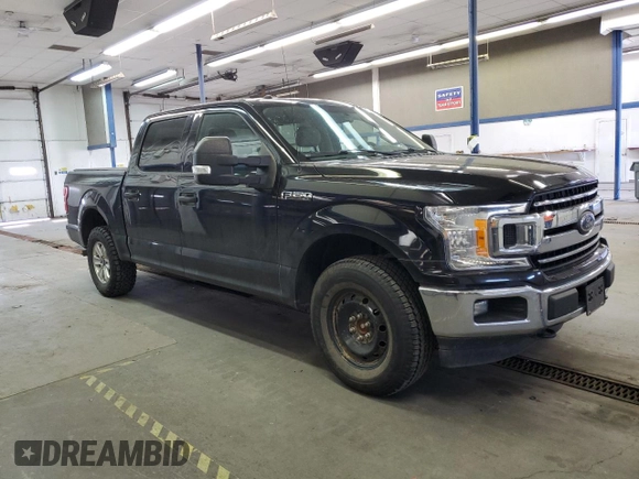 2018 Ford F-150 XL with VIN 1FTEW1E59JFA02357, listed as a Copart auction lot 53058665 with 101,666 mi miles and Clean Title. Bid and sale history available at DreamBid. Image 4.