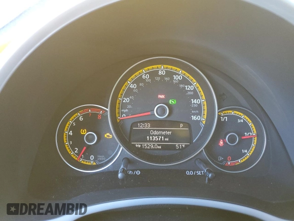 2016 Volkswagen Beetle with VIN 3VWS07AT9GM621347, listed as a Copart auction lot 77943784 with 113,571 mi miles and Clean Title. Bid and sale history available at DreamBid. Image 9.