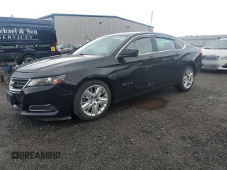 2017 Chevrolet Impala LS with VIN 2G11Z5SA0H9127158, listed as a Copart auction lot 63435345 with 46,407 mi miles and Salvage title. Bid and sale history available at DreamBid. Image 1.