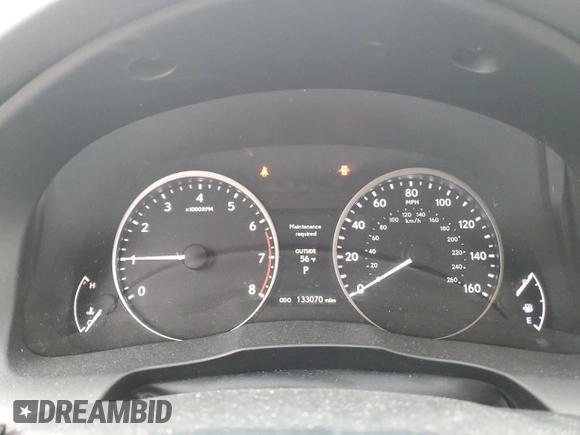 2014 Lexus ES 350 with VIN JTHBK1GG5E2105171, listed as a Copart auction lot 52015975 with 133,070 mi miles and Clean Title. Bid and sale history available at carsss.com. Image 9.