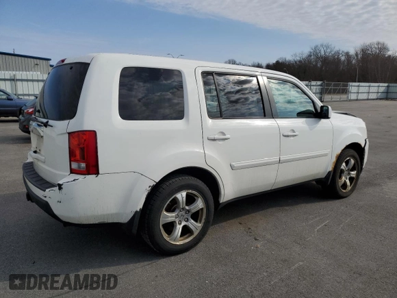 2013 Honda Pilot EX-L with VIN 5FNYF4H57DB074855, listed as a Copart auction lot 48559755 with 201,798 mi miles and Clean Title. Bid and sale history available at carsss.com. Image 3.