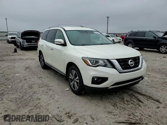 2017 Nissan Pathfinder Platinum with VIN 5N1DR2MN8HC645395, listed as a Copart auction lot 80670894 with 137,091 mi miles and Salvage Title. Bid and sale history available at carsss.com. Image 12.