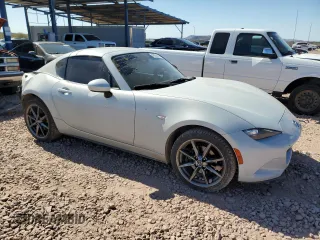 2018 Mazda MX-5 Miata RF Grand Touring with VIN JM1NDAM75J0205791, listed as a Copart auction lot 45934545 with 99,970 mi miles and Salvage Title. Bid and sale history available at carsss.com. Image 4.