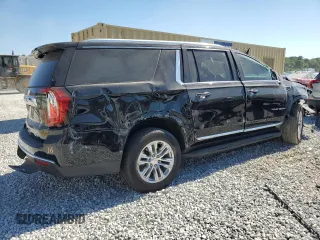 2023 GMC Yukon XL SLT with VIN 1GKS2GKDXPR254627, listed as a Copart auction lot 59226594 with 39,428 mi miles and Salvage Title. Bid and sale history available at DreamBid. Image 3.