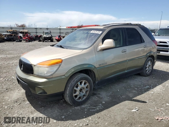 2002 Buick Rendezvous CXL with VIN 3G5DB03E02S596037, listed as a Copart auction lot 52425725 with 128,810 mi miles and Salvage Title. Bid and sale history available at DreamBid. Image 1.