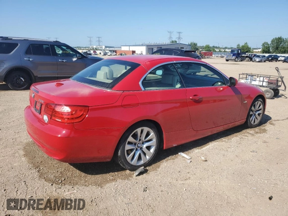 2012 BMW 3 Series 328i with VIN WBADW3C53CE823227, listed as a Copart auction lot 62693515 with 100,514 mi miles and Salvage title. Bid and sale history available at DreamBid. Image 3.