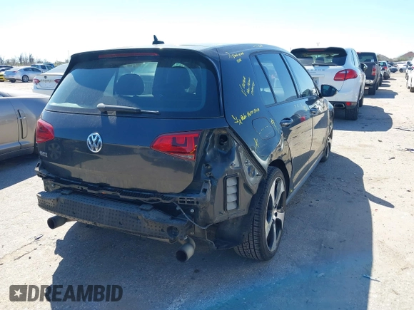 2016 Volkswagen Golf GTI SE with VIN 3VW4T7AU7GM049221, listed as a IAAI auction lot 41758524 with 101,557 mi miles. Bid and sale history available at carsss.com. Image 4.