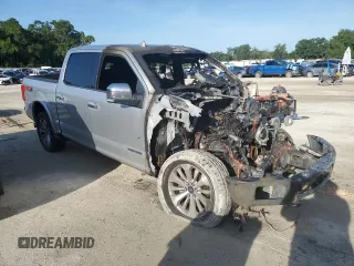 2018 Ford F-150 XL with VIN 1FTFW1E11JFD73191, listed as a Copart auction lot 60632965 with Not provided miles and Salvage title. Bid and sale history available at DreamBid. Image 4.