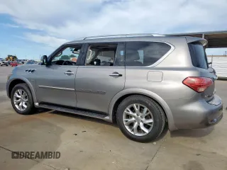 2011 Infiniti QX56 7-passenger with VIN JN8AZ2NFXB9504352, listed as a Copart auction lot 57708865 with Not provided miles and Clean title. Bid and sale history available at DreamBid. Image 2.