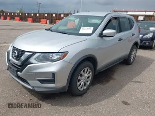 2017 Nissan Rogue SV with VIN KNMAT2MV3HP554617, listed as a IAAI auction lot 42218796 with 110,624 mi miles. Bid and sale history available at carsss.com. Image 2.