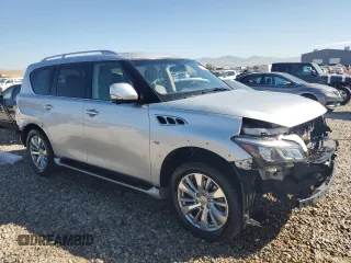 2017 Infiniti QX80 with VIN JN8AZ2NE6H9156016, listed as a Copart auction lot 72435714 with 119,298 mi miles and Salvage Title. Bid and sale history available at carsss.com. Image 4.