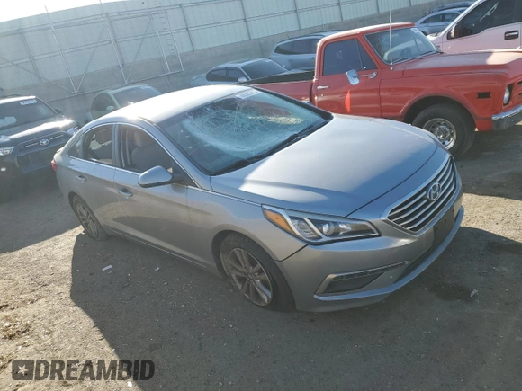 2015 Hyundai Sonata 2.4L SE with VIN 5NPE24AF7FH186609, listed as a Copart auction lot 46328055 with Not Provided miles and Salvage Title. Bid and sale history available at carsss.com. Image 4.