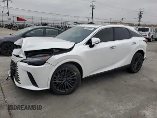 2025 Lexus RX 350h с VIN 2T2BBMCAXSC073900, выставлен на аукционе Copart как лот 59898985 с пробегом 3 409 миль миль и Списание • Salvage title. История ставок и продаж доступна на DreamBid. Изображение 1.