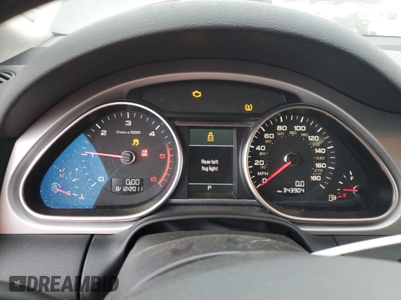 2012 Audi Q7 Premium Plus with VIN WA1LMAFEXCD009368, listed as a Copart auction lot 43187195 with 343,904 mi miles and Clean title. Bid and sale history available at DreamBid. Image 9.