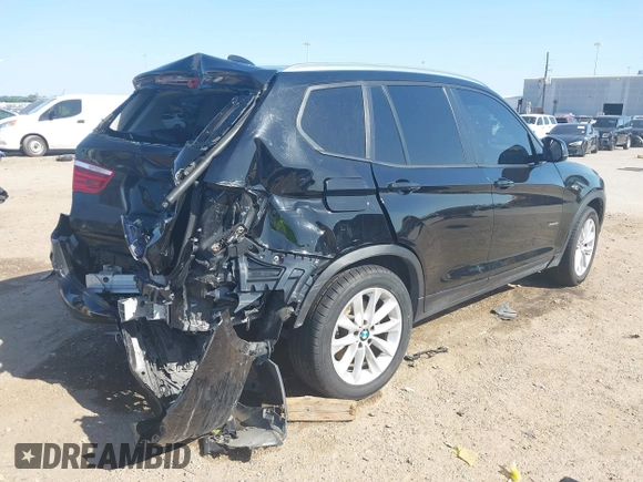 2017 BMW X3 xDrive28i with VIN 5UXWX9C3XH0W74554, listed as a IAAI auction lot 42011350 with 117,533 mi miles and . Bid and sale history available at DreamBid. Image 4.