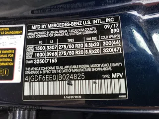 2018 Mercedes-Benz GLS with VIN 4JGDF6EE0JB024825, listed as a Copart auction lot 36441043 with 79,368 mi miles. Bid and sale history available at carsss.com. Image 13.