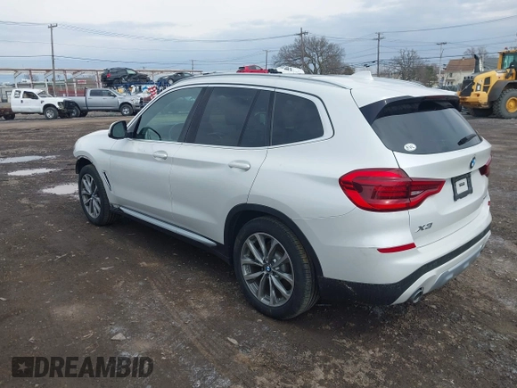 2019 BMW X3 xDrive30i with VIN 5UXTR9C5XKLE17238, listed as a IAAI auction lot 42030258 with 48,192 mi miles. Bid and sale history available at carsss.com. Image 3.
