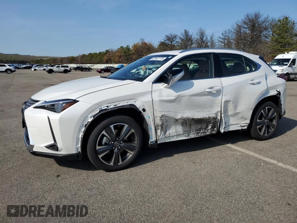 2025 Lexus UX with VIN JTHUCJDH6S2007491, listed as a Copart auction lot 52997175 with 1,042 mi miles and Salvage Title. Bid and sale history available at carsss.com. Image 1.
