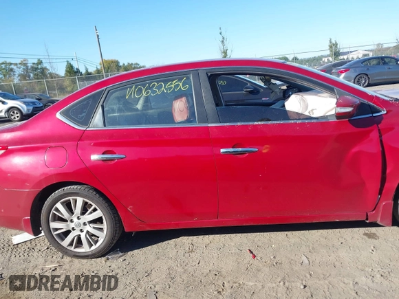 2013 Nissan Sentra SV with VIN 3N1AB7AP8DL625812, listed as a IAAI auction lot 40632556 with 153,114 mi miles. Bid and sale history available at carsss.com. Image 12.