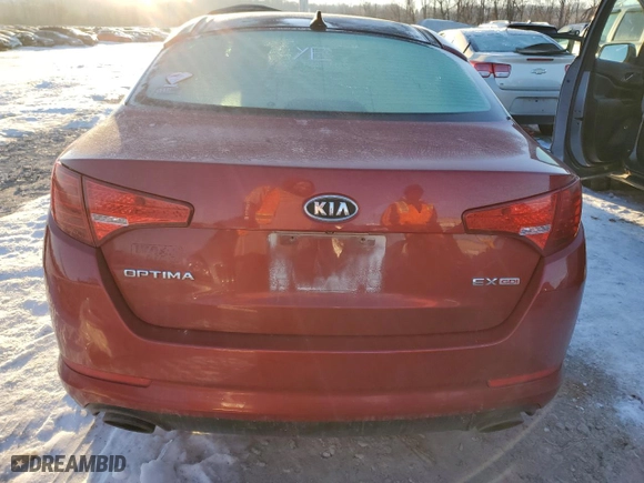 2012 Kia Optima EX with VIN 5XXGN4A74CG088718, listed as a Copart auction lot 88125915 with 188,764 mi miles and Salvage Title. Bid and sale history available at carsss.com. Image 6.