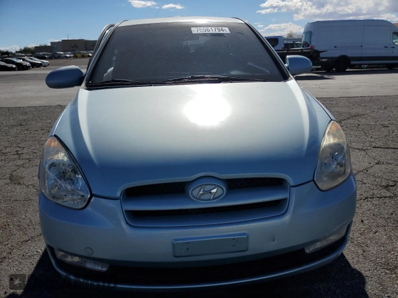 2009 Hyundai Accent Auto SE with VIN KMHCN36C69U128939, listed as a Copart auction lot 76061794 with 85,695 mi miles and Salvage Title. Bid and sale history available at carsss.com. Image 5.